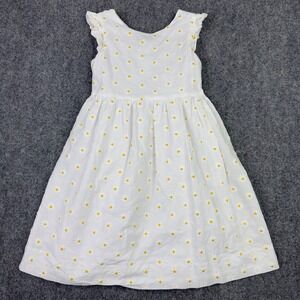 Florence Eiseman Dress Girls 5 White Daisy‎ Floral Embroidered Easter Cottage